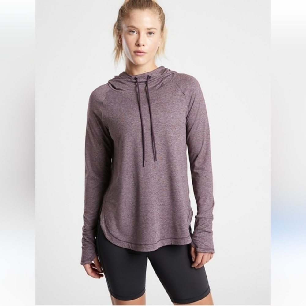 Athleta Uptempo hoodie sweatshirt Size Small Flora Mauve